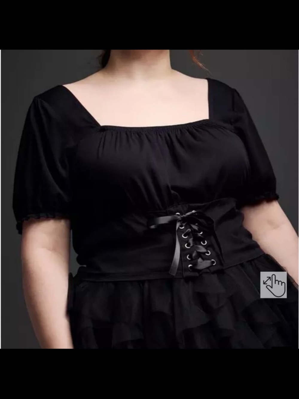 Nightfall by torrid challis lace up top 3 nwt